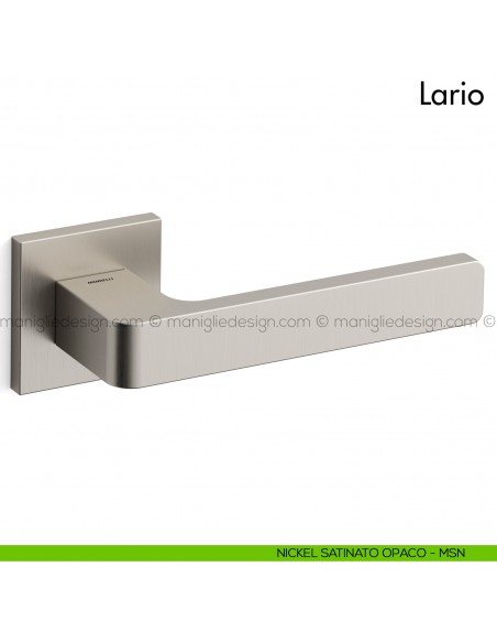 Maniglia per porta Lario Mandelli nickel satinato opaco