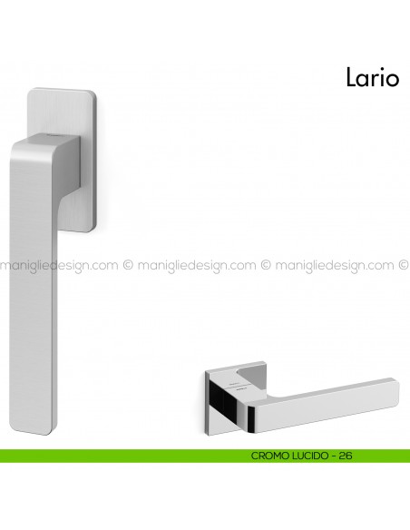 Maniglia per finestra martellina Lario Mandelli cromo