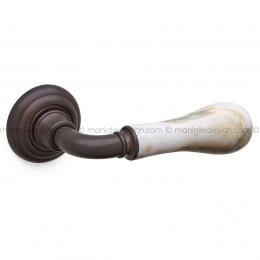 Maniglia per porta Naxos con marmo Mandelli