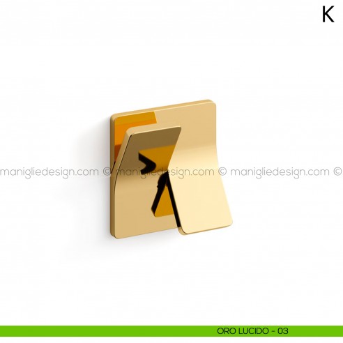 Maniglia per porta K Mandelli oro