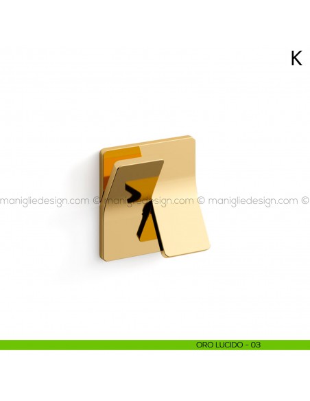 Maniglia per porta K Mandelli oro