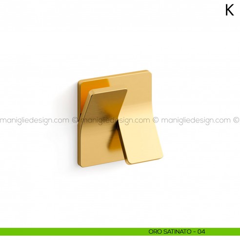 Maniglia per porta K Mandelli oro satinato