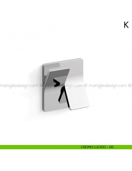 Maniglia per porta K Mandelli cromo