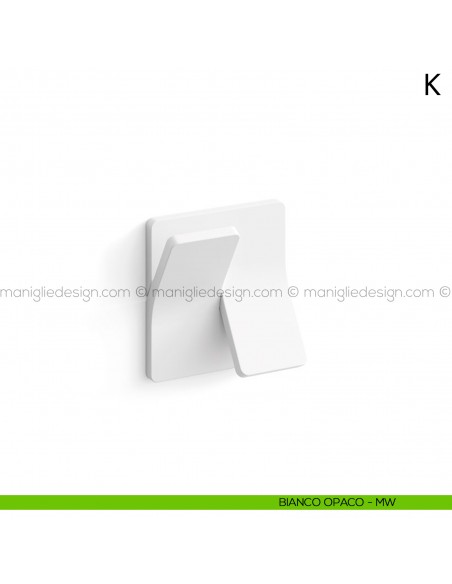 Maniglia per porta K Mandelli bianco opaco