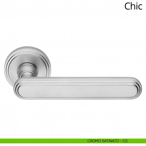 Maniglia per porta interna Chic Linea Calì cromo satinato