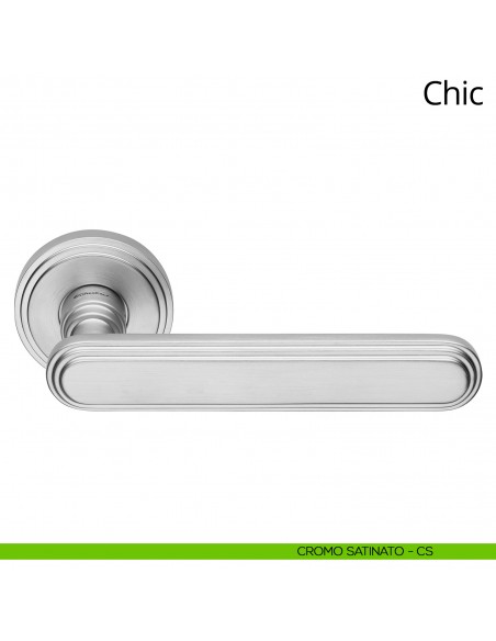 Maniglia per porta interna Chic Linea Calì cromo satinato