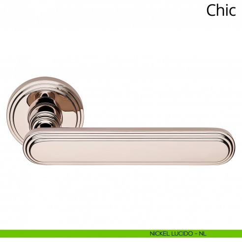 Maniglia per porta interna Chic Linea Calì nickel lucido