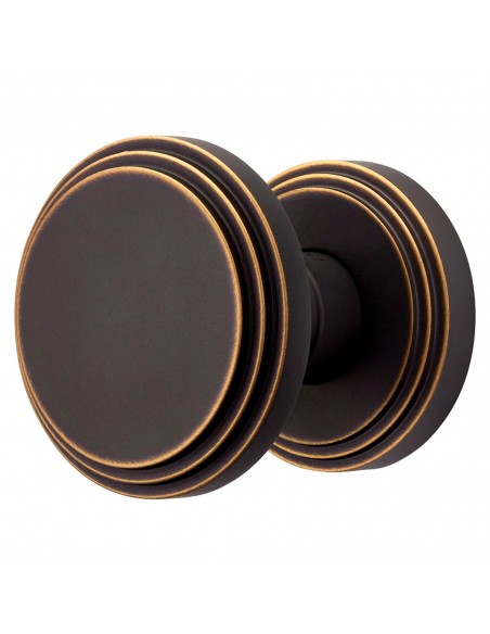 Pomolo per porta fisso Chic Linea Calì con rosetta tonda