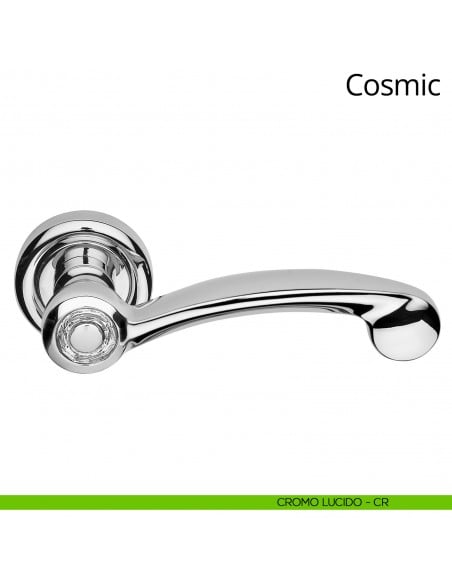 Maniglia Swarovski per porta Cosmic Linea Calì cromo lucido