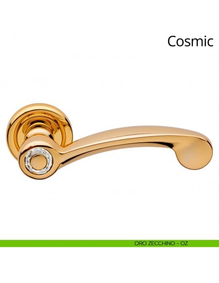 Maniglia Swarovski per porta Cosmic Linea Calì oro zecchino