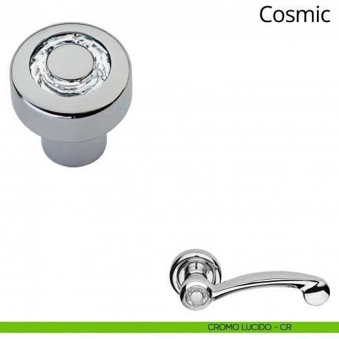 Pomolo Swarovski per mobile Cosmic Linea Calì diametro 30 mm cromo lucido