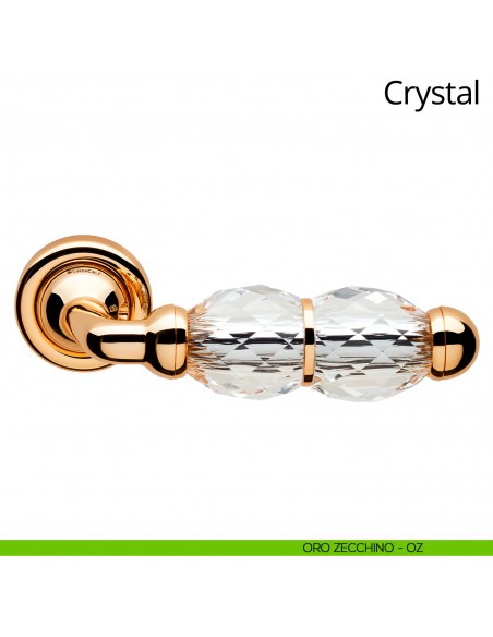 Maniglia Swarovski per porta Crystal Linea Calì oro zecchino