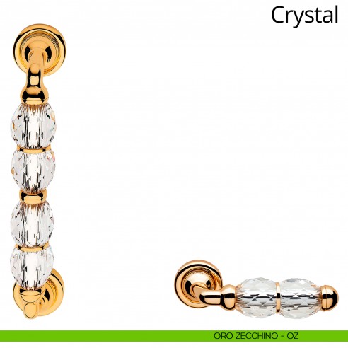 Maniglione Swarovski per porta Crystal Linea Calì oro zecchino