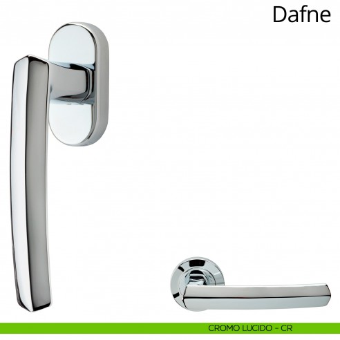 Maniglia per finestra martellina DK Dafne Linea Calì cromo lucido