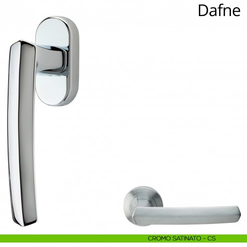 Maniglia per finestra martellina DK Dafne Linea Calì cromo satinato