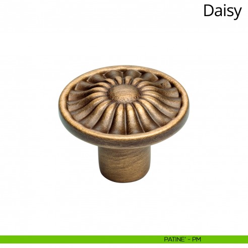 Pomolo per mobile Daisy Linea Calì diametro 30 mm patinè