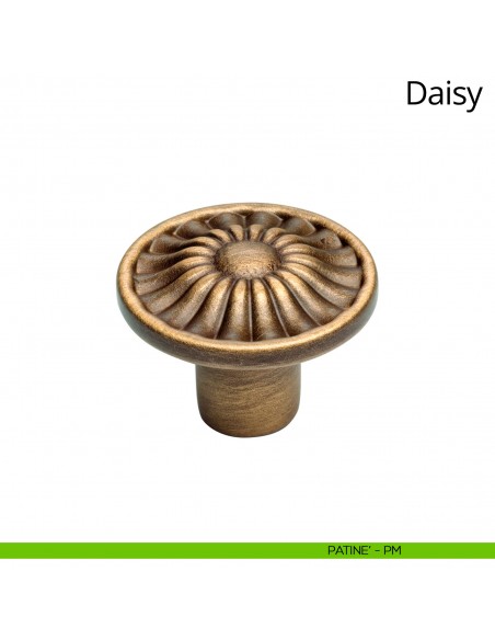 Pomolo per mobile Daisy Linea Calì diametro 30 mm patinè