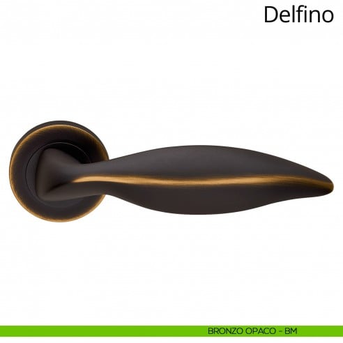 Maniglia per porta interna Delfino Linea Calì    brunito opaco