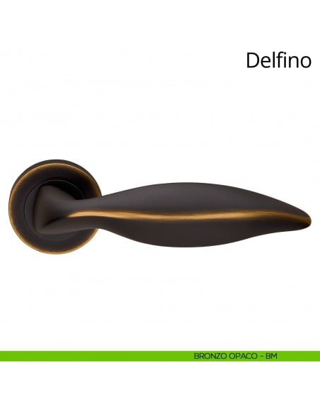 Maniglia per porta interna Delfino Linea Calì    brunito opaco