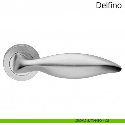 Maniglia per porta interna Delfino Linea Calì cromo satinato