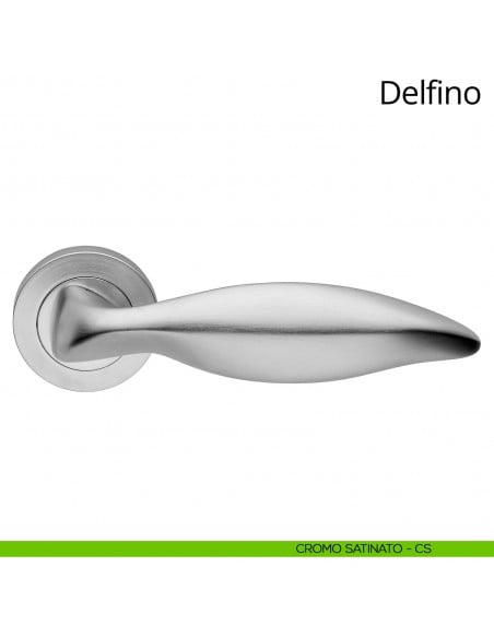 Maniglia per porta interna Delfino Linea Calì cromo satinato