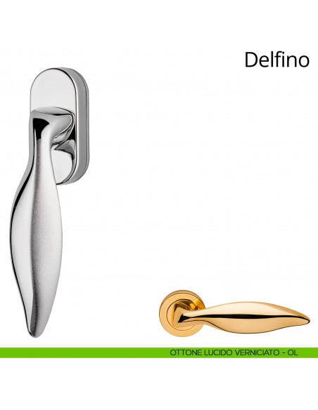 Maniglia per finestra martellina DK Delfino Linea Calì