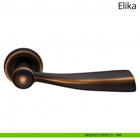 Maniglia per porta interna Elika Linea Calì bronzo opaco