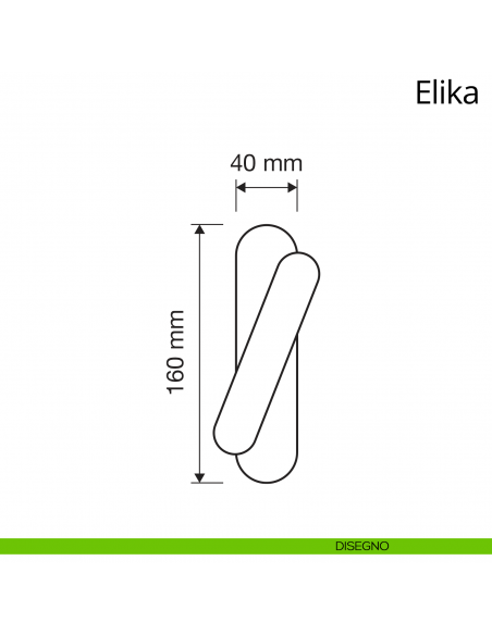 Maniglia per finestra cremonese Elika Linea Calì disegno