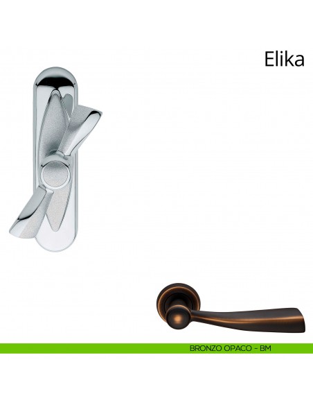 Maniglia per finestra cremonese Elika Linea Calì bronzo opaco