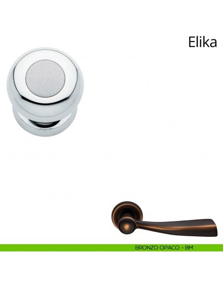 Pomolo per porta girevole Elika Linea Calì con rosetta tonda