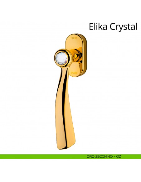 Maniglia Swarovski per finestra martellina DK antintrusione Elika Crystal Linea Calì