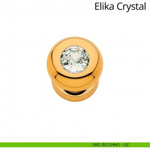 Pomolo Swarovski per porta girevole Elika Crystal Linea Calì con rosetta tonda