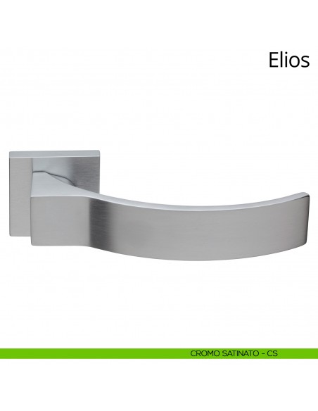 Maniglia per porta interna Elios Linea Calì rosetta tradizionale cromo satinato