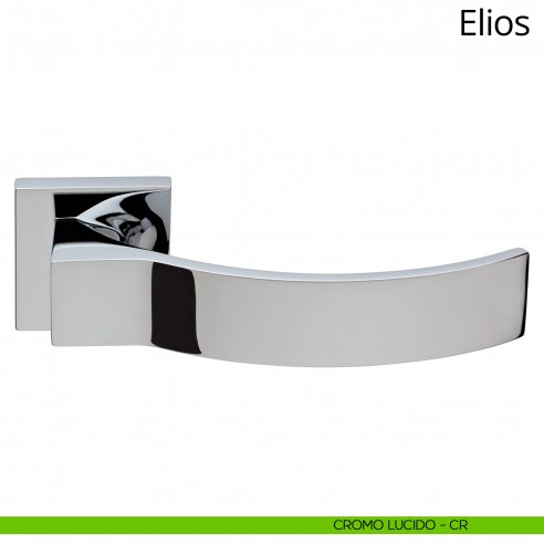 Maniglia per porta interna Elios Linea Calì rosetta bassa cromo lucido
