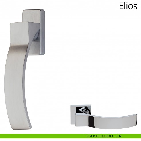 Maniglia per finestra martellina DK Elios Linea Calì cromo lucido