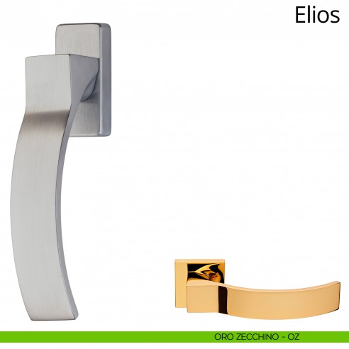 Maniglia per finestra martellina DK Elios Linea Calì oro zecchino