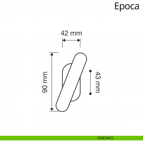 Maniglia per finestra martellina Epoca Linea Calì