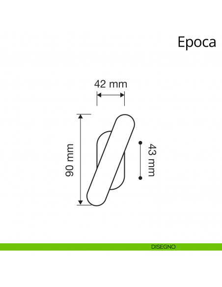 Maniglia per finestra martellina Epoca Linea Calì
