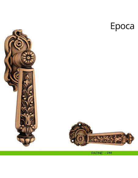 Maniglia per finestra martellina DK Epoca Linea Calì patinè