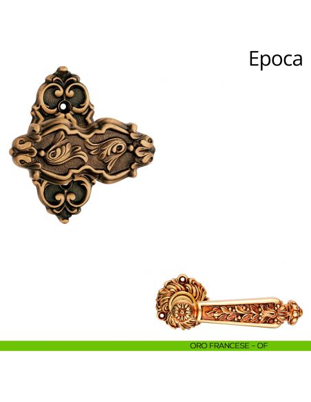 Pomolo per porta fisso Epoca Linea Calì oro francese