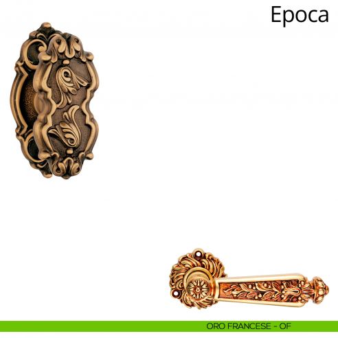 Pomolo per porta girevole Epoca Linea Calì oro francese