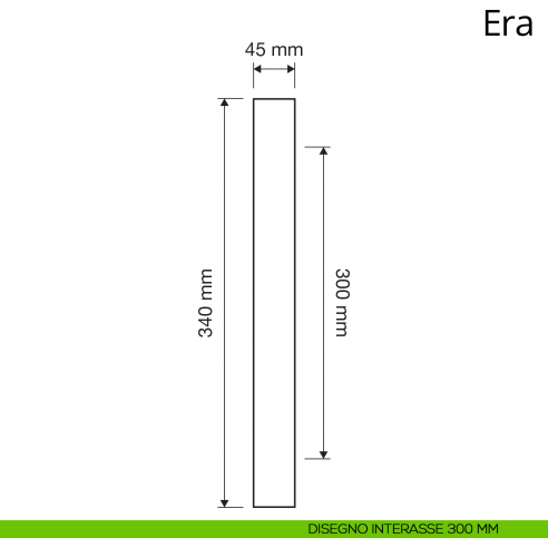 Maniglione per porta dritto Era Linea Calì