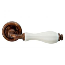 Maniglia con porcellana bianca Erica Linea Calì