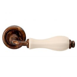 Maniglia con porcellana avorio Erica Linea Calì