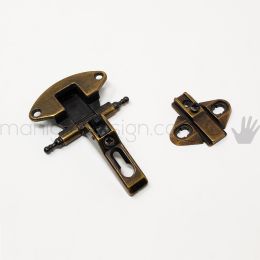 Cerniera zancata bronzo per mobili diametro 35 mm MG42580