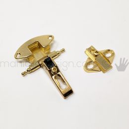 Cerniera zancata ottone lucido per mobili diametro 35 mm MG42581