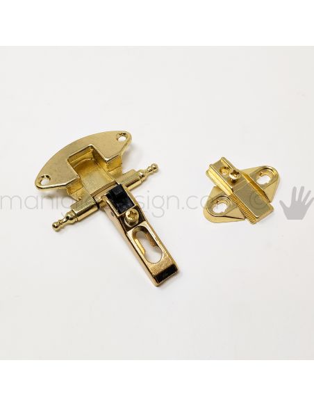 Cerniera zancata ottone lucido per mobili diametro 35 mm MG42581