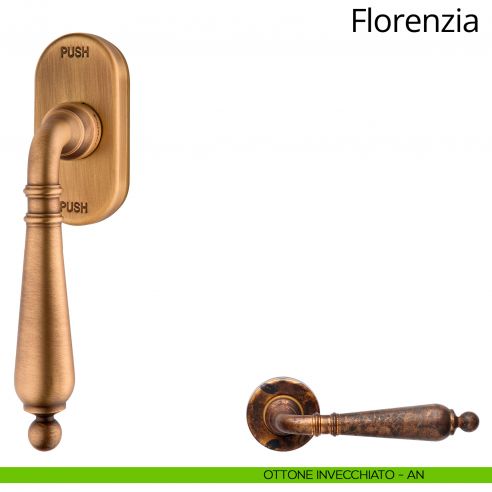 Maniglia per finestra martellina DK antintrusione Florenzia Linea Calì