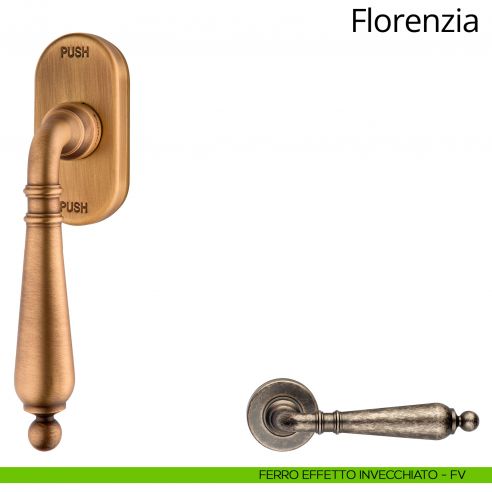 Maniglia per finestra martellina DK antintrusione Florenzia Linea Calì
