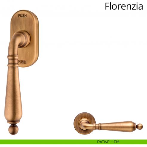Maniglia per finestra martellina DK antintrusione Florenzia Linea Calì